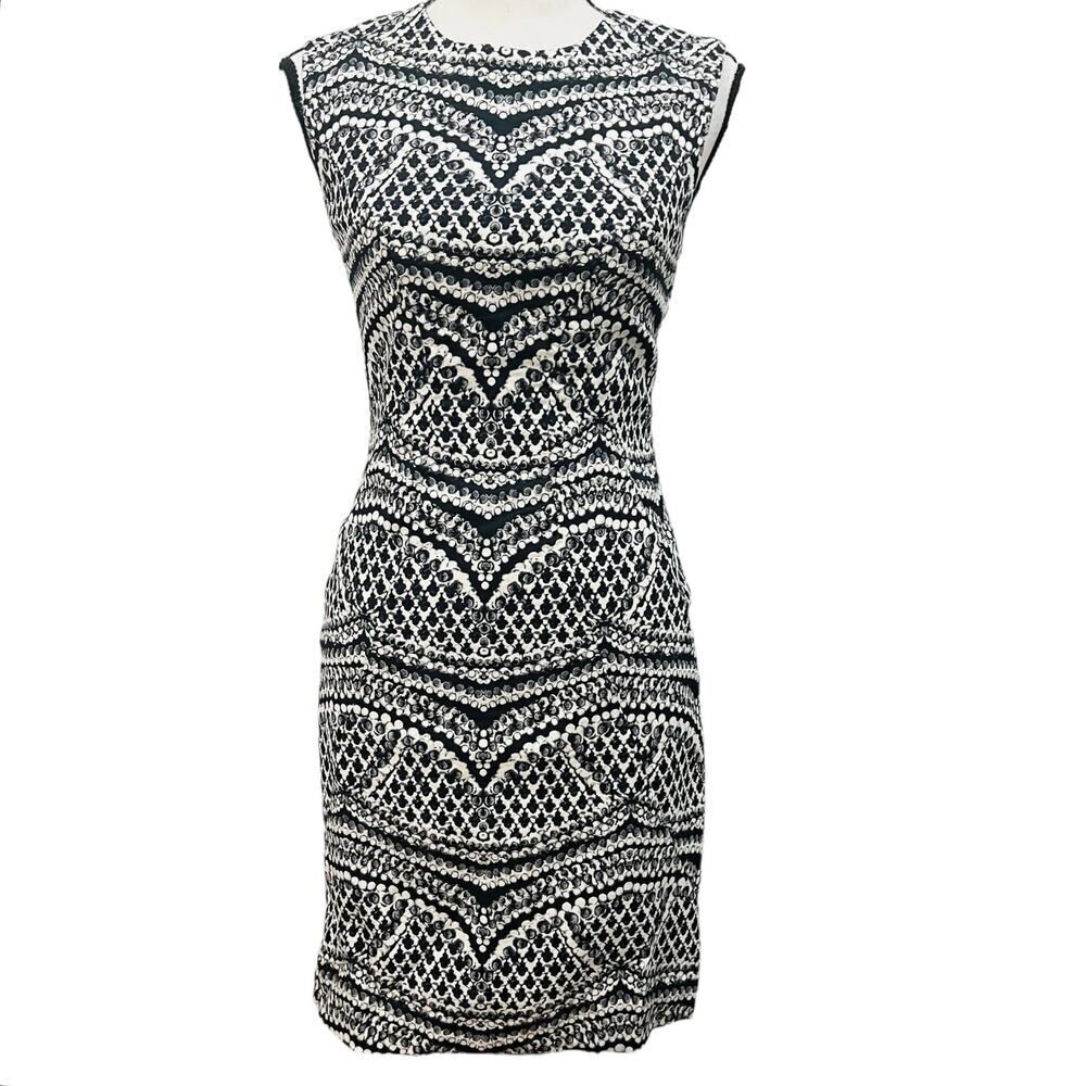 Diane Von Furstenberg DVF Pentra Jacquard Sleeveless dress size 4 - Picture 4 of 11